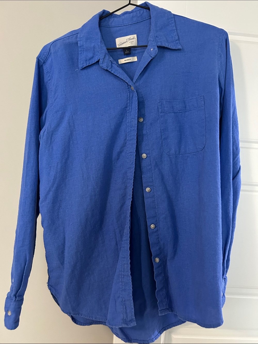 Universal Thread Blue Long-Sleeve Button-Down Shirt